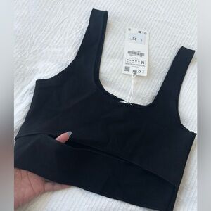 Zara Crop tank top with underboob
